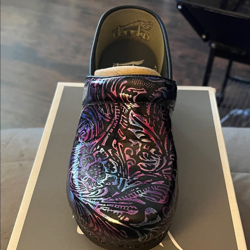 Dansko Multicolor Patterned Clogs